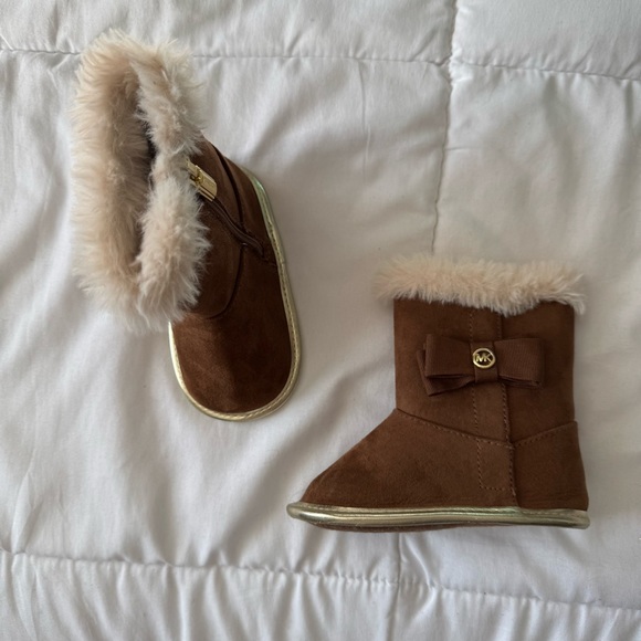 Michael Kors Infant Brown Faux Fur Boots